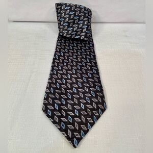 Puritan Black and Blue Diamond Pattern Tie